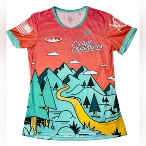 Pearl Izumi Cycling Jersey Escape Adventurers Multicolor Size S/M